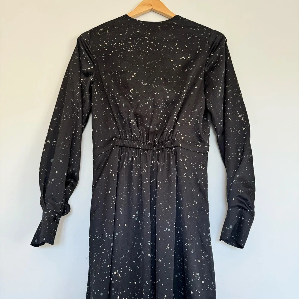 Vince Constellation print poet dress with pockets Size: XS - Picture 5 of 10